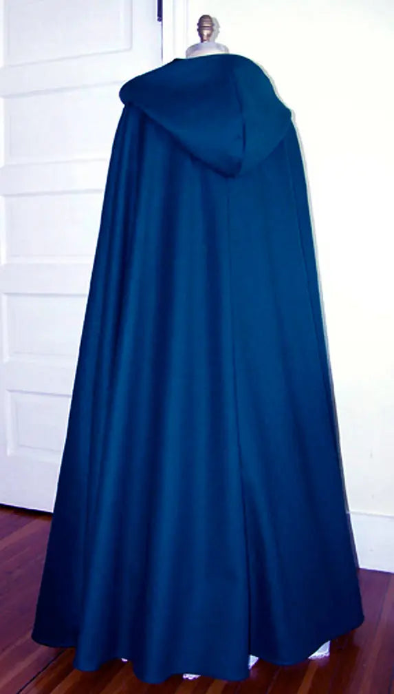 Navy Blue Velvet Cloak Carpatina