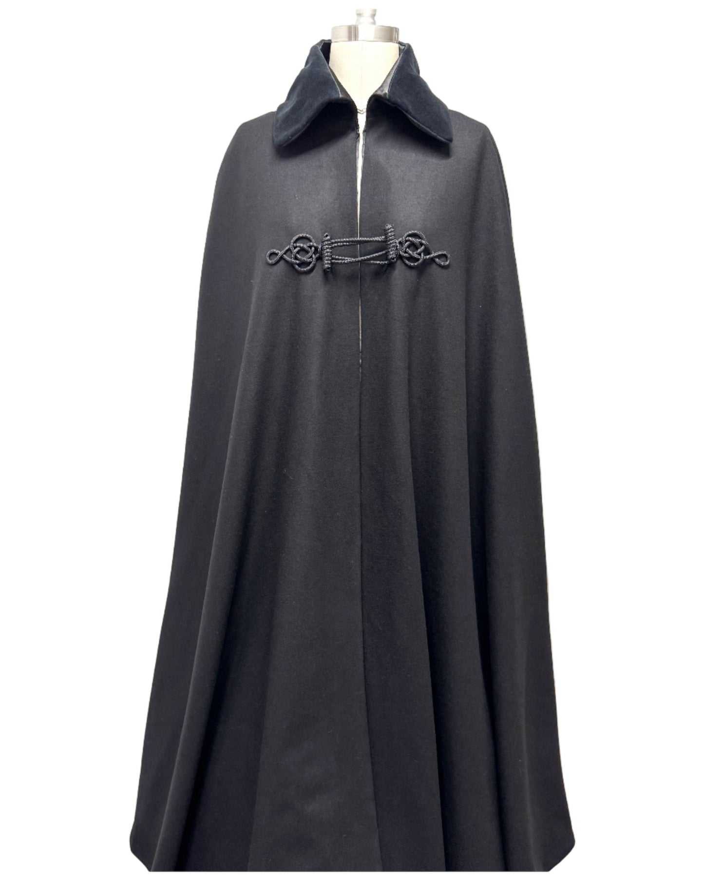 Boat Cloak Naval Black Wool Cape Carpatina
