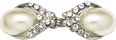 pearls cloak metal clasp