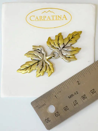 leaf cloak metal clasp